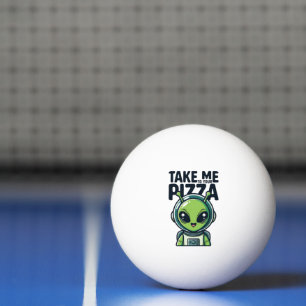 Söt utomjordinge Ta mig till din pizza Astronaut  Pingisboll