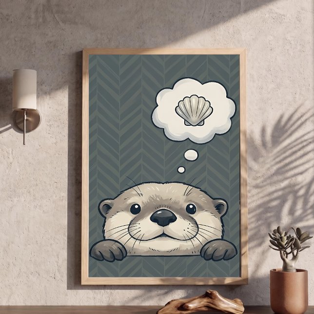 Söt utter drömmer om skalnurseries konstaffisch poster (Skapare uppladdad)