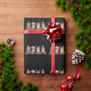 Söt utter jul rolig julbelysning djur presentpapper