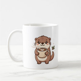 Söt utter latte-mugg Kawaii-karaktär Kaffemugg