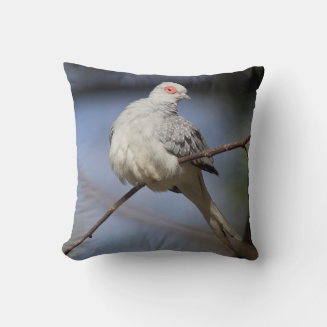 Söt, vacker Diamond Dove Kudde (Framsida)