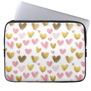 Söt vackra mönster för valentins dag laptop fodral
