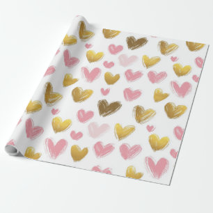 Söt vackra mönster för valentins dag presentpapper