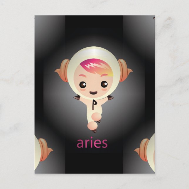 söt väduren vykort (Framsida)