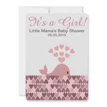 Söt val - Det är en tjej! Bebisbadet