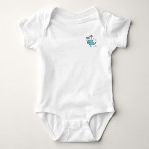 Söt val, säg hej på havet t shirt