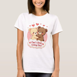 Söt valentin-tröja med 'Kan Inte Sluta Älska Dig' T Shirt