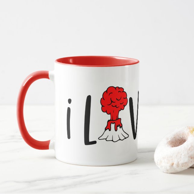 söt Valentine lava ord Mugg (Med munk)