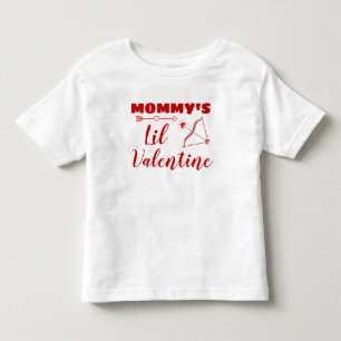 Söt valentins dag mamma lilla valentin t shirt