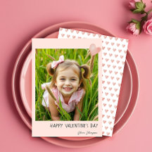 Söt Valentinskärlek Rosa Hjärta Handmålad