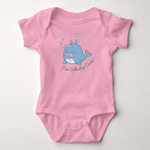 Söt Valfisk Baby Shower Valfisk Söt Tjej Rosa T Shirt