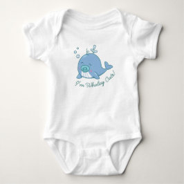 Söt Valfödelsefirande Val Söt Pojke Blå T Shirt