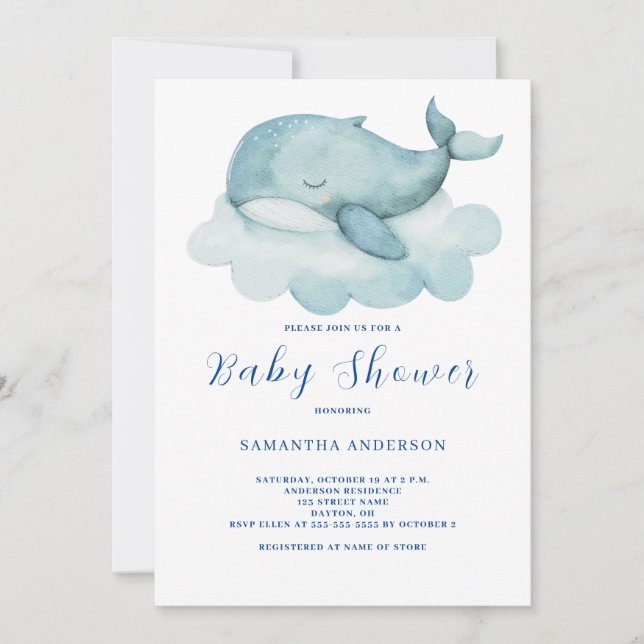 Söt valkönsneutral baby shower-inbjudan inbjudningar (Framsida)