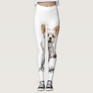 Söt Valp för Leggings