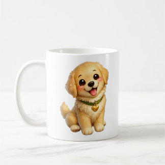 Söt Valp Kawaii Kaffemugg
