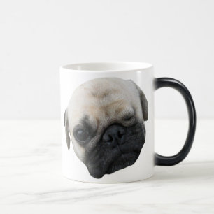 Söt valp Mops Hund Vän ... かわいい 子犬 Magisk Mugg