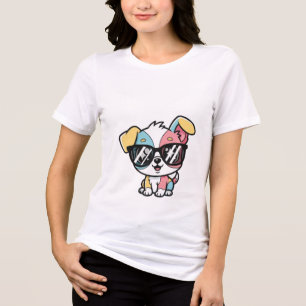 söt valpkartong t-shirt