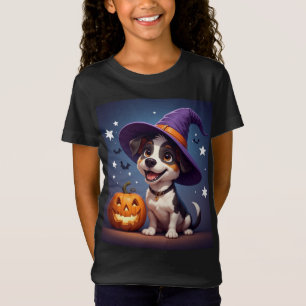 Söt valpthrollhatt och pumpa Halloween 🎃 T Shirt