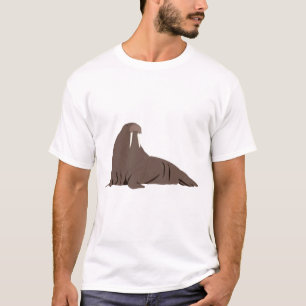 Söt valrossillustration t shirt
