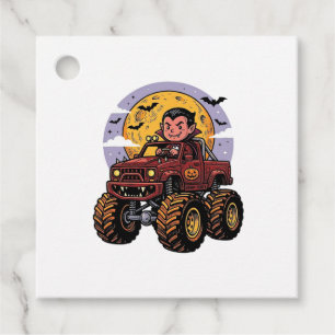 Söt vampyr monstertruck Halloween tröja design_ Gåvor Etiketter