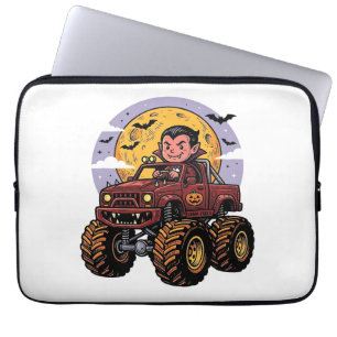Söt vampyr monstertruck Halloween tröja design_ Laptop Fodral