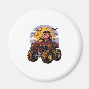 Söt vampyr monstertruck Halloween tröja design_ Magnet