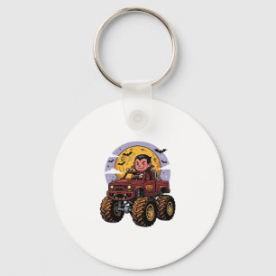 Söt vampyr monstertruck Halloween tröja design_ Nyckelring