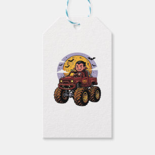 Söt vampyr monstertruck Halloween tröja design_ Presentetikett