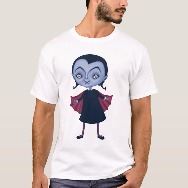 söt vampyrskolflicka t shirt (Framsida)
