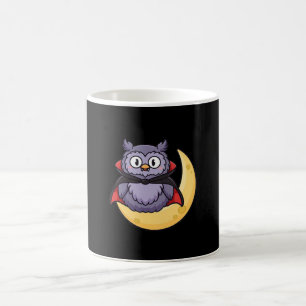Söt vampyruggla Halloween-mugg Kaffemugg
