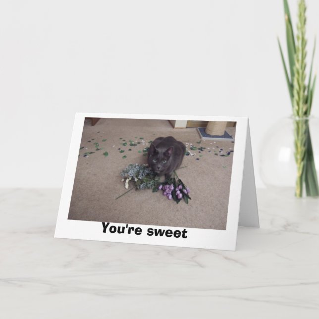 Söt vän tack kort (Framsida)