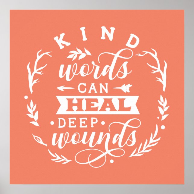 söt vänlighet inspirerande ord art Poster (Framsidan)