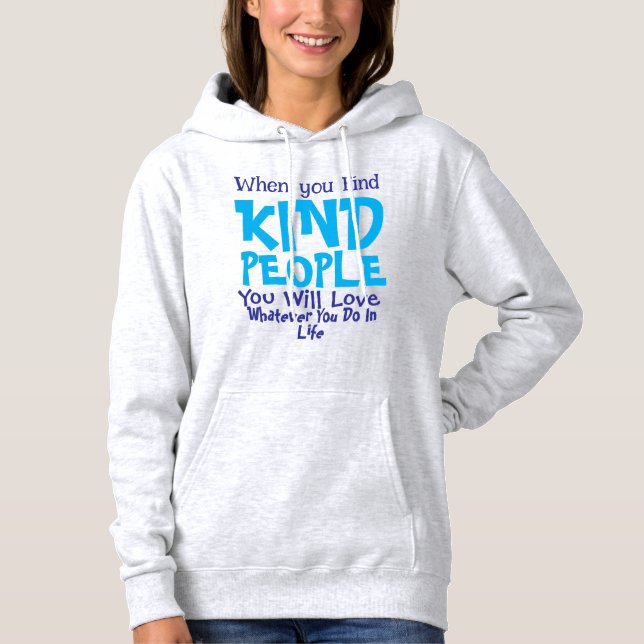 Söt VÄNLIGHET Typografi Blå Personliggör T Shirt (Framsida)