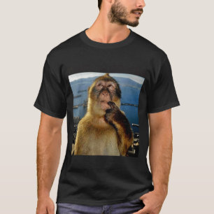 Söt Vänta Goated Tänkande Apa Meme T Shirt