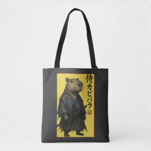 Söt Väntan Capybara Japansk Estetik Kawaii An Tygkasse