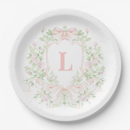 Söt Vapensköld med Rosa Bows | Monogram-Möhippa
