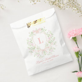 Söt Vapensköld med Rosa Bows | Monogram-Möhippa
