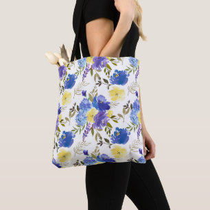 Söt Vår Blommigt Monogram Baby Diaper Tygkasse