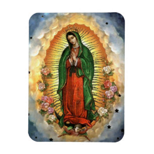 Söt Vår Dam av Guadalupe Virgin Mary Köks Magnet