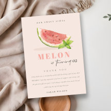 Söt vår lilla melon rosé födelsedag i alla åldrar