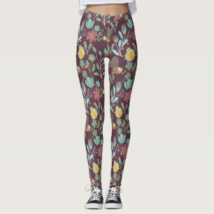 Söt Vår Mönster Leggings