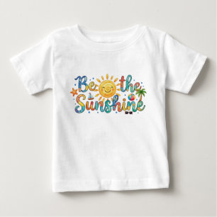 Söt Var Solsken Retro Sommar Baby T-Shirt