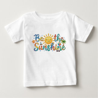 Söt Var Solsken Retro Sommar Baby T-Shirt