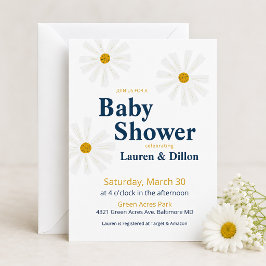 Söt vår tusensköns baby shower inbjudan