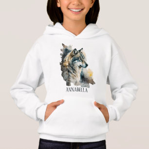 Söt varg älskare add namn t shirt