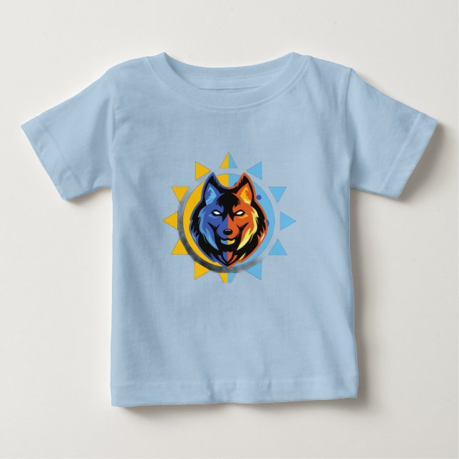Söt vargbaby t-shirt (Framsida)