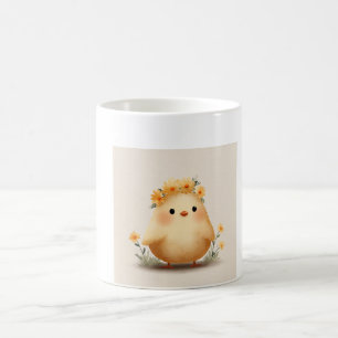 Söt vårkyckling-mugg Tusensköns-kyckling Kaffemugg