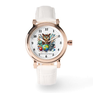 Söt världens bästa lärarutmärkelse anpassningsbar armbandsur