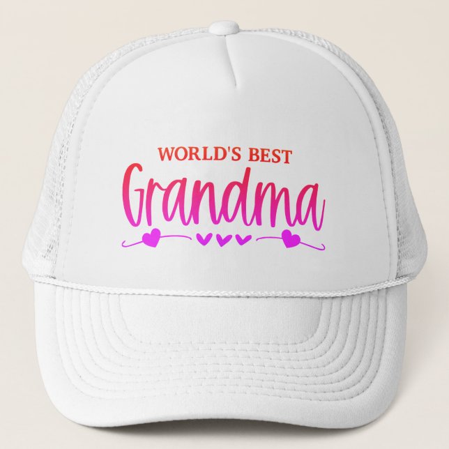 Söt! Världens bästa mormor Keps (Framsida)