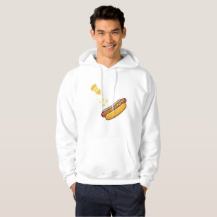 Söt varmkorv och senapsflaska hoodie
